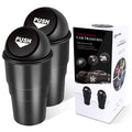 Car Garbage Can with Lid - Leakproof Small Trash Bin for Car Cup