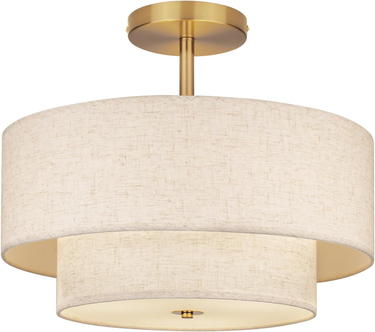 18 Inch Large Semi Flush Mount Ceiling Light Fixture for Home