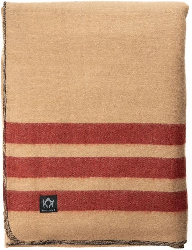 Arcturus Rainier Wool Blanket - Heavyweight Warmth for Camping