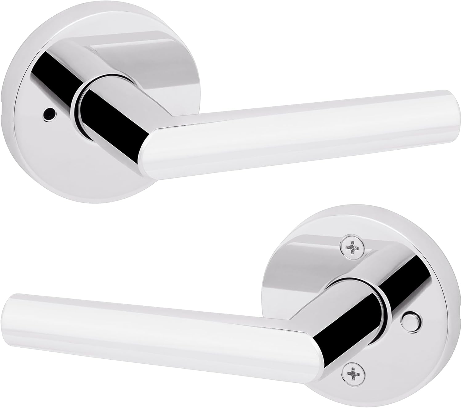 Kwikset Milan Interior Privacy Door Handle for Bedrooms and Baths