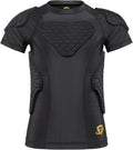 Youth Boys Padded Compression Shirt for Football Rib Protection