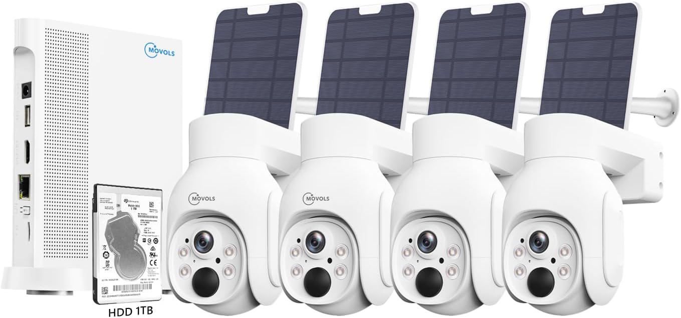 4MP Solar Security Cam Kit for Complete Home Protection
