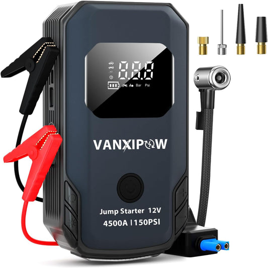 VANXIPOW Jump Starter: Power Your Car Anywhere!