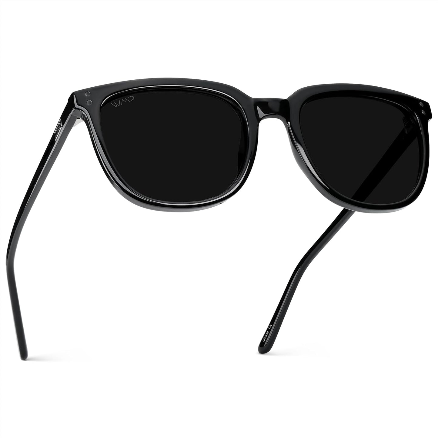 WearMe Pro Polarized Classic Retro Flat Square Sunglasses