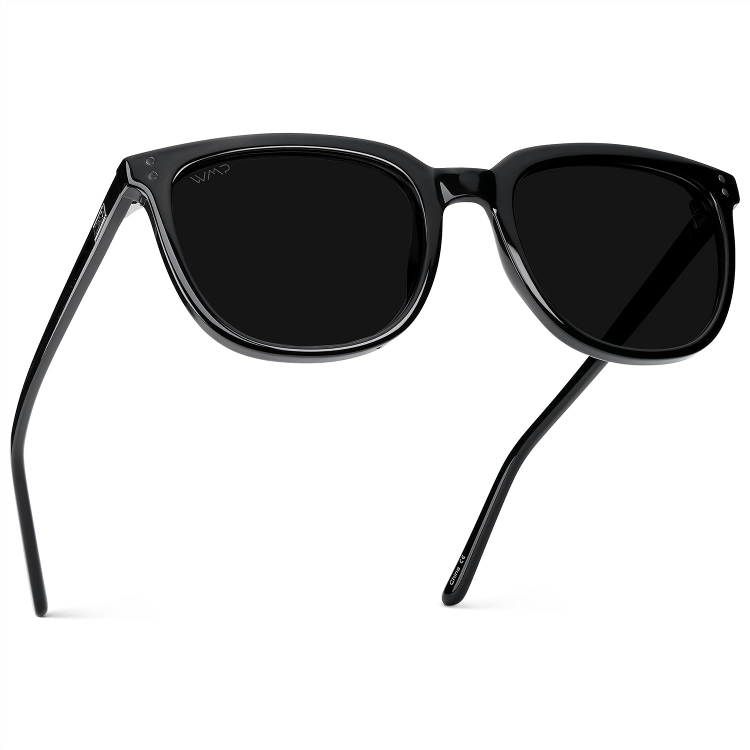WearMe Pro Polarized Classic Retro Flat Square Sunglasses