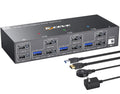 KVM Switch 2 Monitors 3 Computers Displayport KVM - Dual 4K@144Hz
