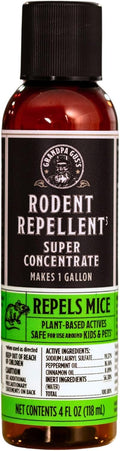 Super Concentrate Rodent Repellent 4 oz - Makes 1 Gallon, Natural