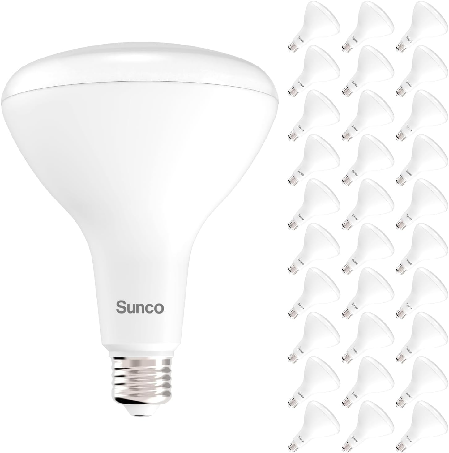 BR40 LED Light Bulbs - 30 Pack Indoor Flood Lights for Home