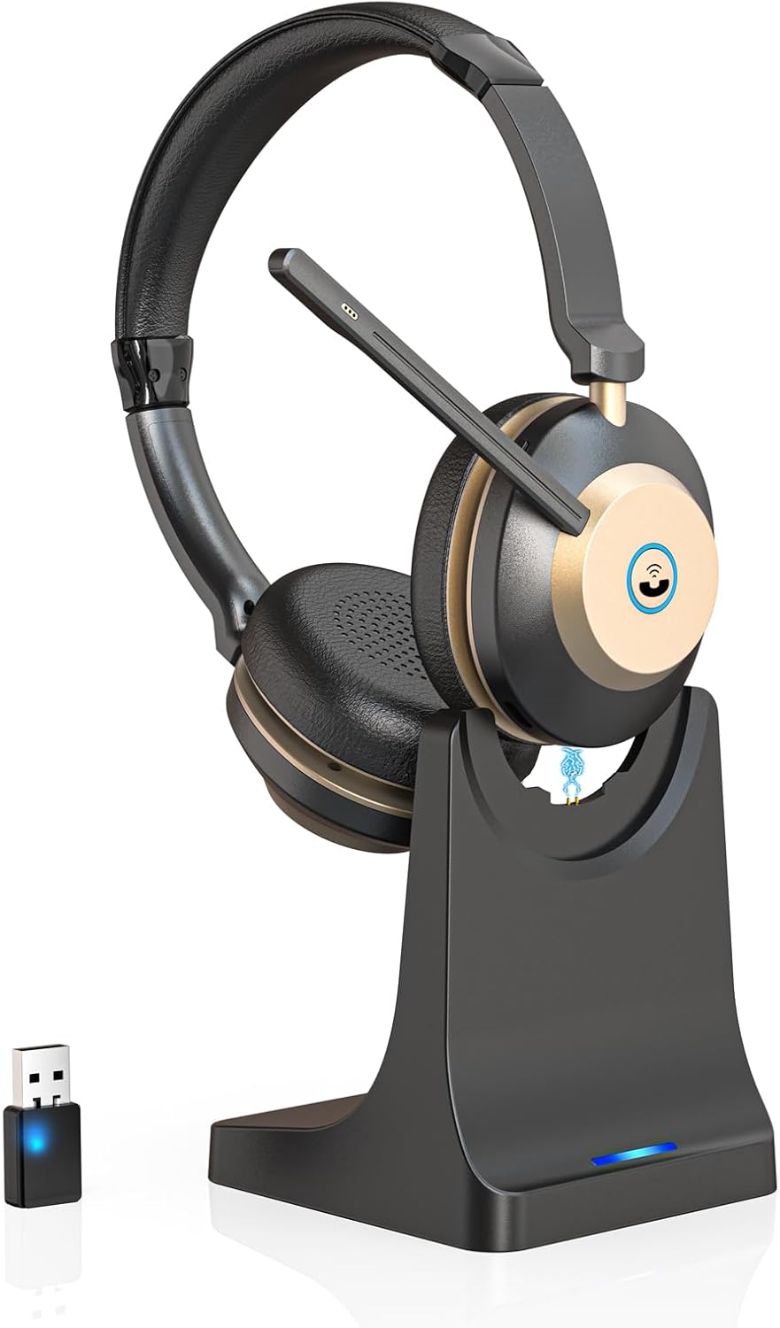 Earbay Wireless Headset with Mic for Work - 50 Hrs Battery Life