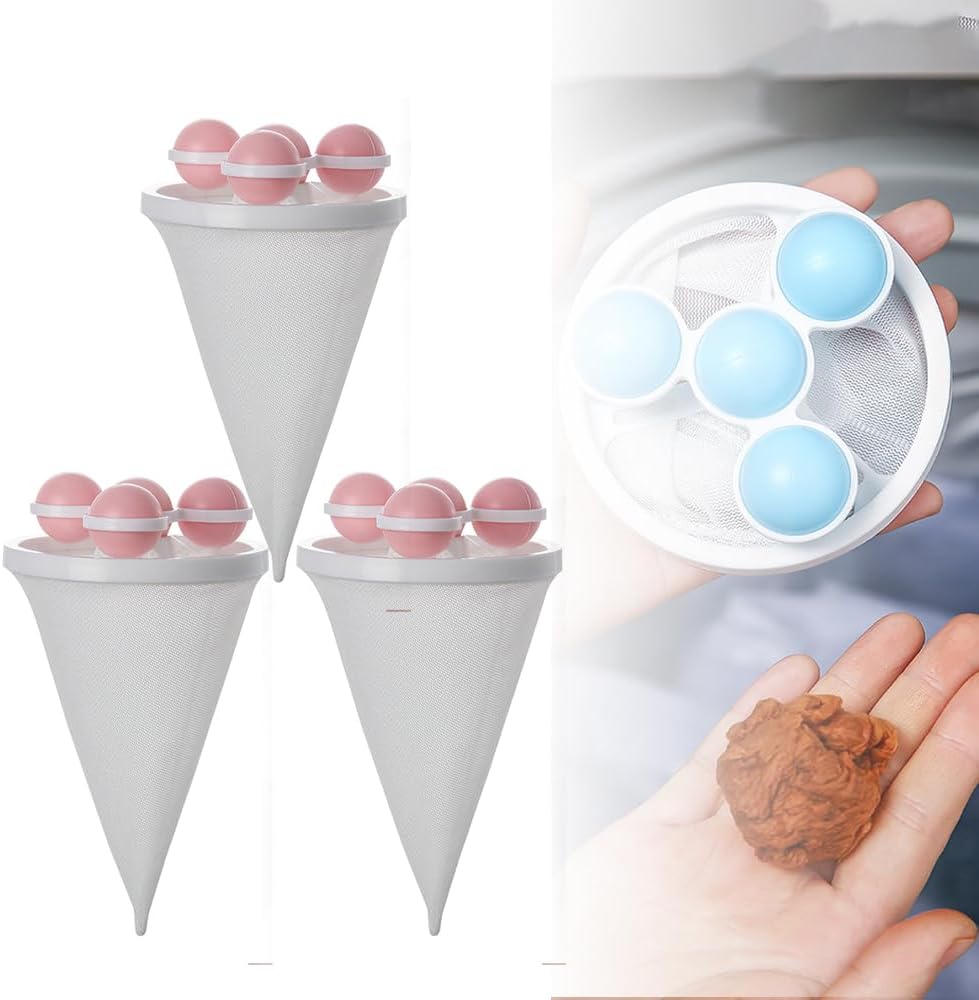Lint-Free Laundry: Reusable Hair Catcher (3 Pack)