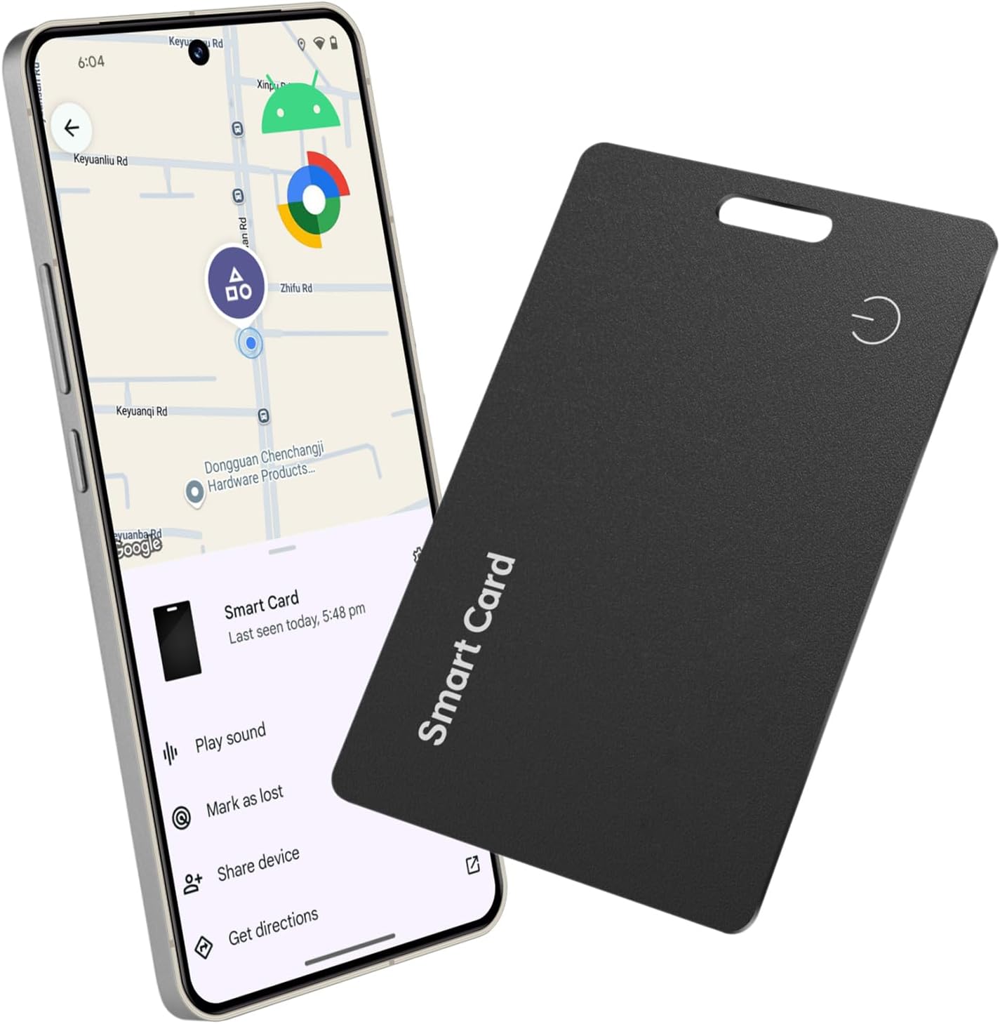 Reyke Wallet Tracker Card for Android Users - Thin & Waterproof