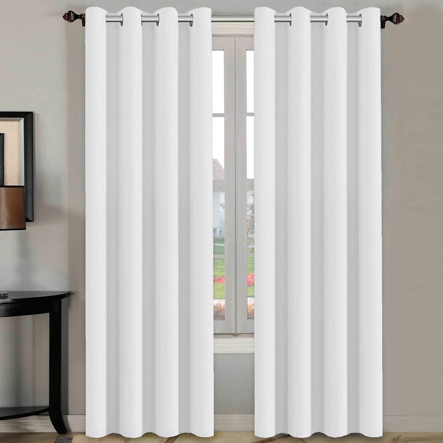 H.VERSAILTEX White Curtains for Modern Living Room Decor