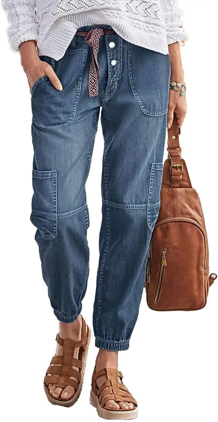 Flamingals Straight Leg Button Fly Jeans for Women - Chic Denim
