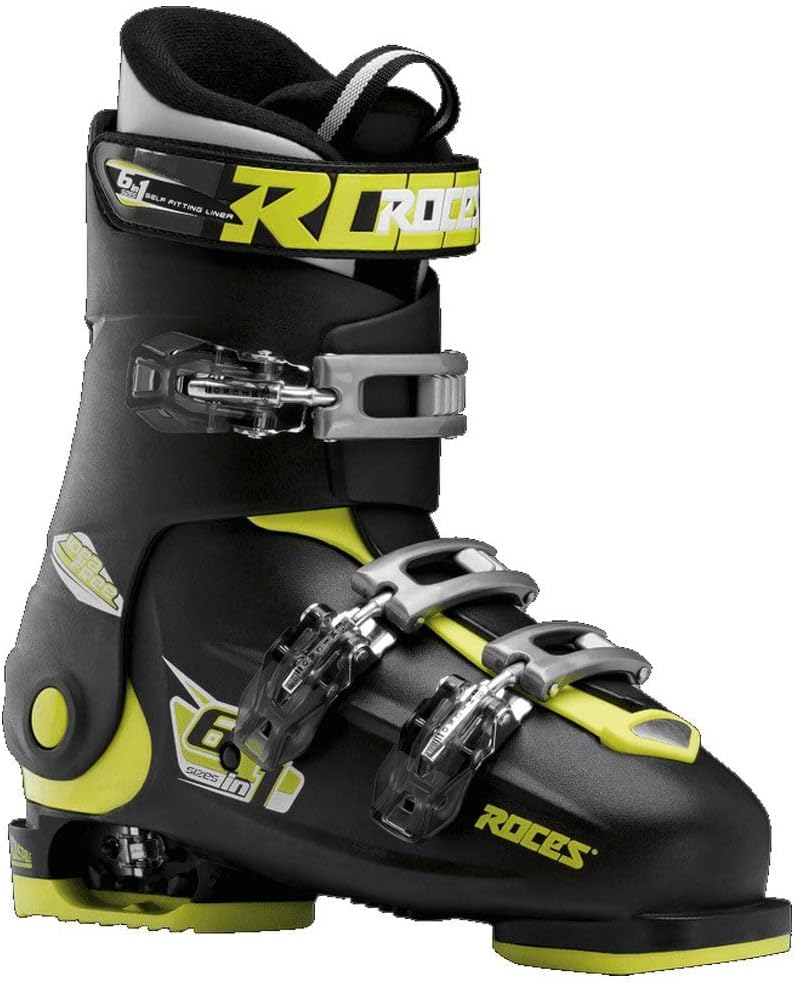 Roces IDEA UP Adjustable Ski Boots for Kids with Single Buckle