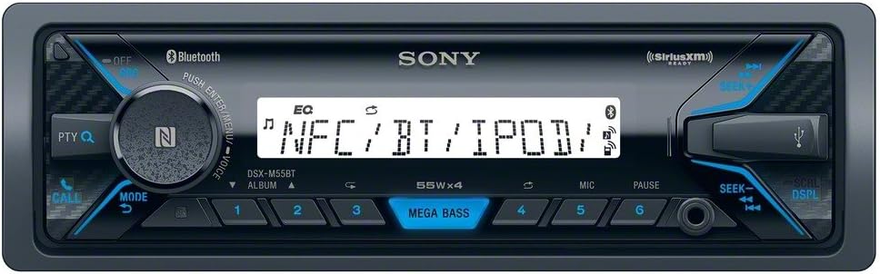 Sony DSXM55BT Bluetooth Marine Stereo Receiver with USB Playback