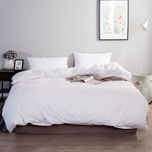 KAREVER White Fluffy Comforter Full Size Soft Bedding Set