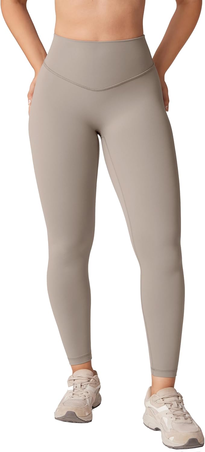 Hugcurve No Front Seam High Waisted Workout Leggings for Women