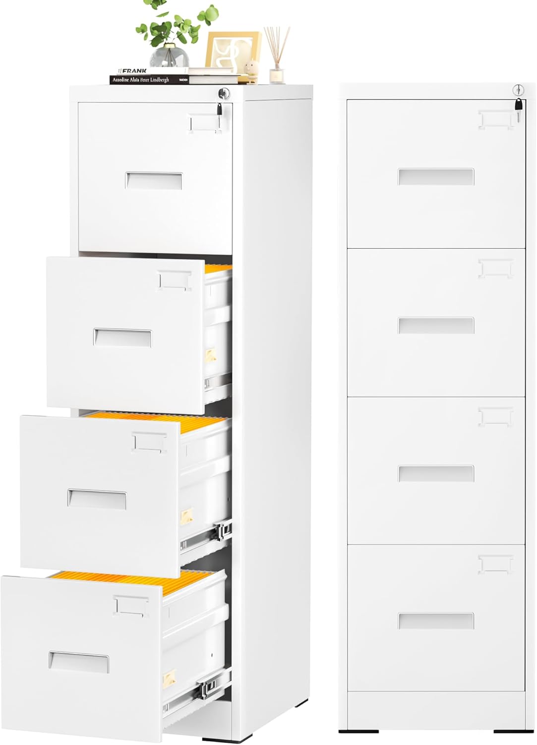 INTERGREAT 4 Drawer File Cabinet for Home Office Organization