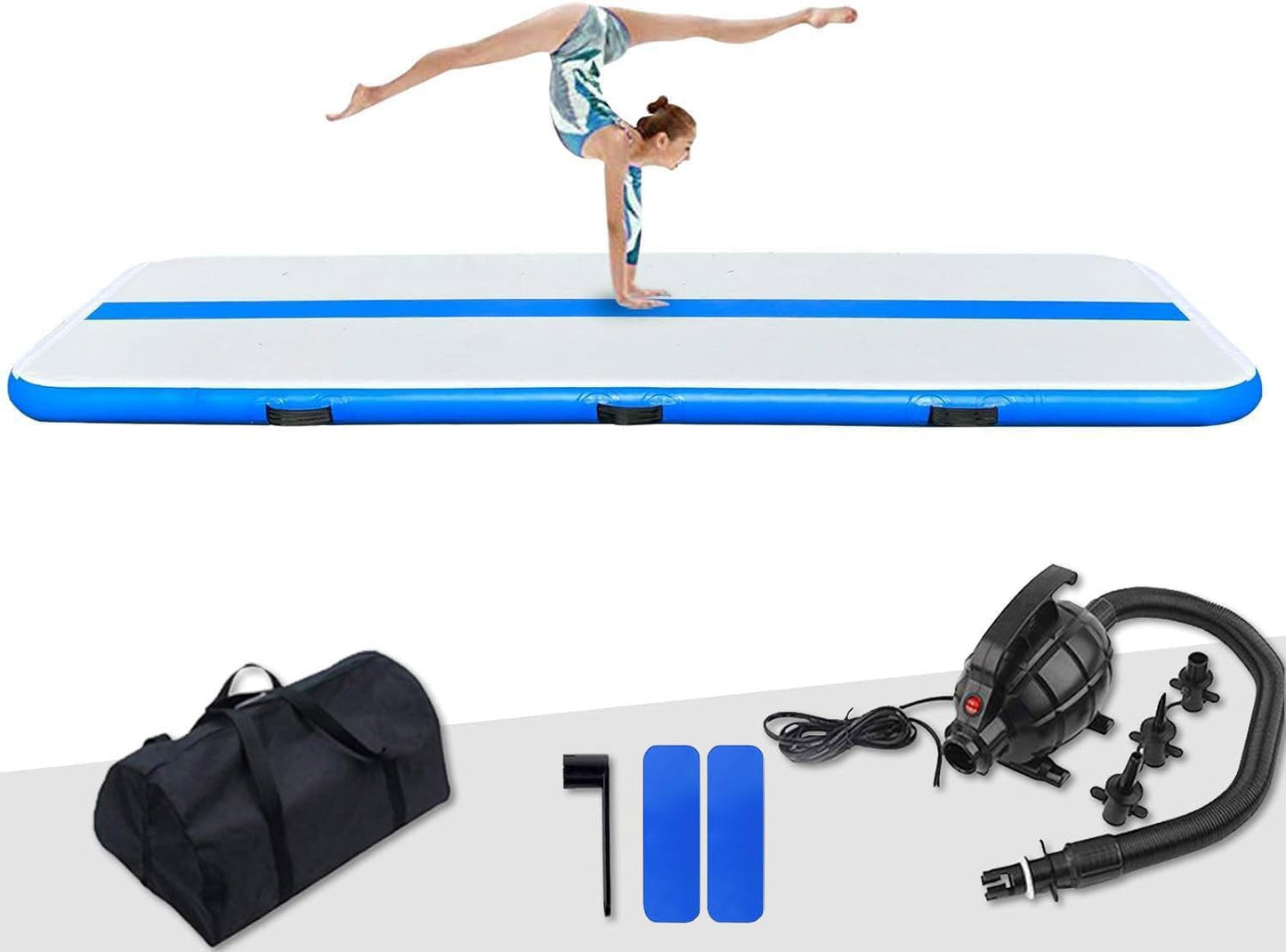 FunWater Inflatable Gymnastics Mat for Home Use and Training
