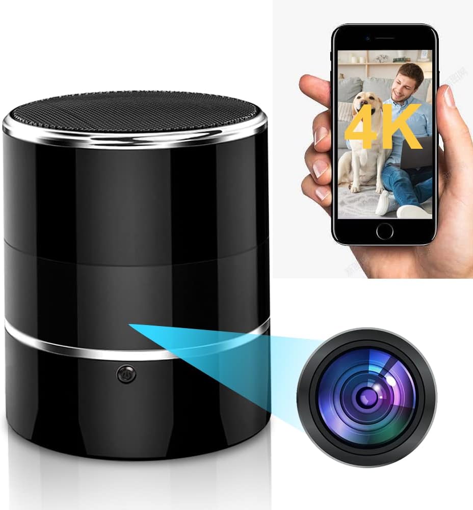 Wireless Hidden Spy Camera in Bluetooth Speaker for Security