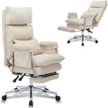 Big and Tall Fabric Computer Chair - Comfy High Back with Footrest