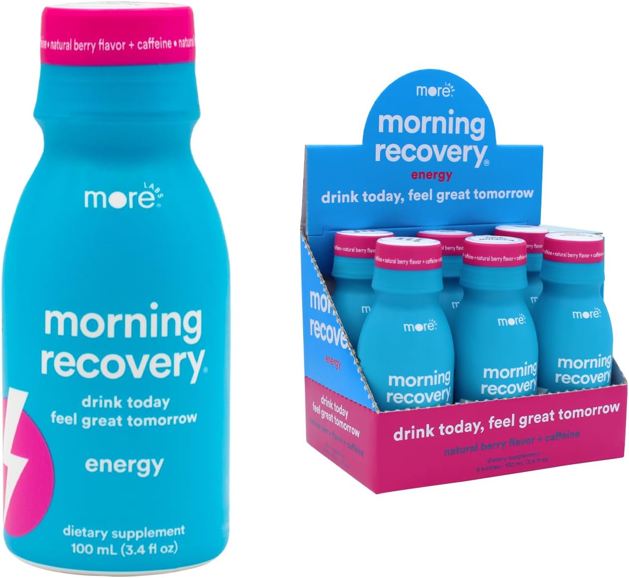 Morning Recovery Electrolyte Drink with Energy and Hydration