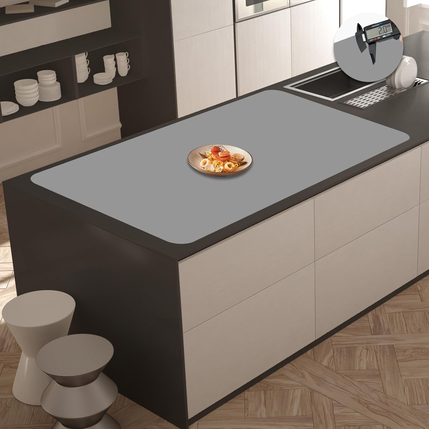 2MM Extra Thick Silicone Mats for Kitchen Counter Protection