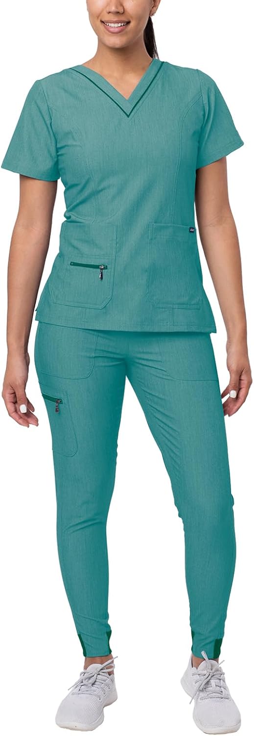 Adar Pro Flawless Plus Scrub Set for Women - Stylish Comfort