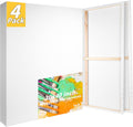 Pre Stretched Canvases for Painting 30x40 3 Pack - Thick 5-Time Gesso