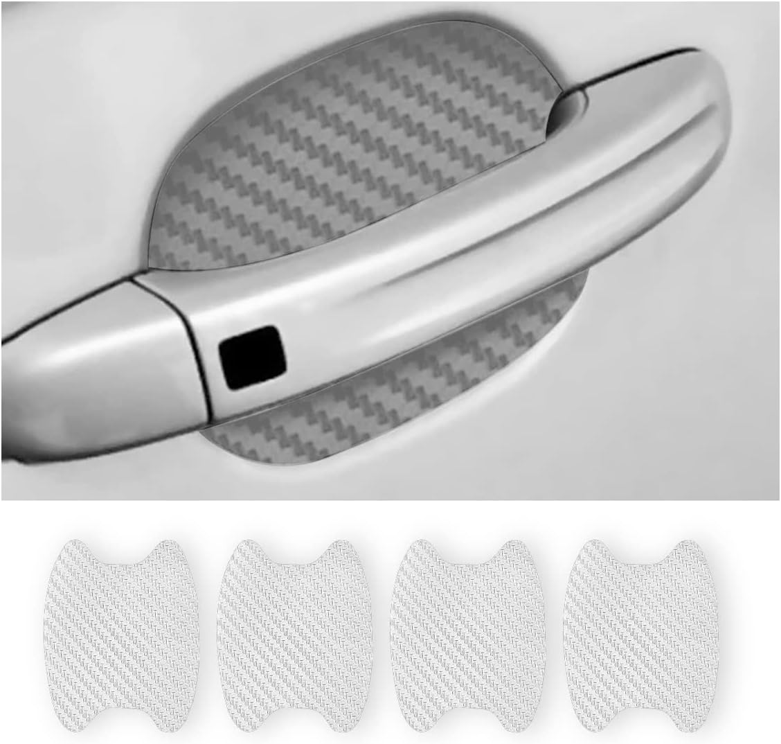 Carbon Fiber Car Door Handle Protectors - 4PCS