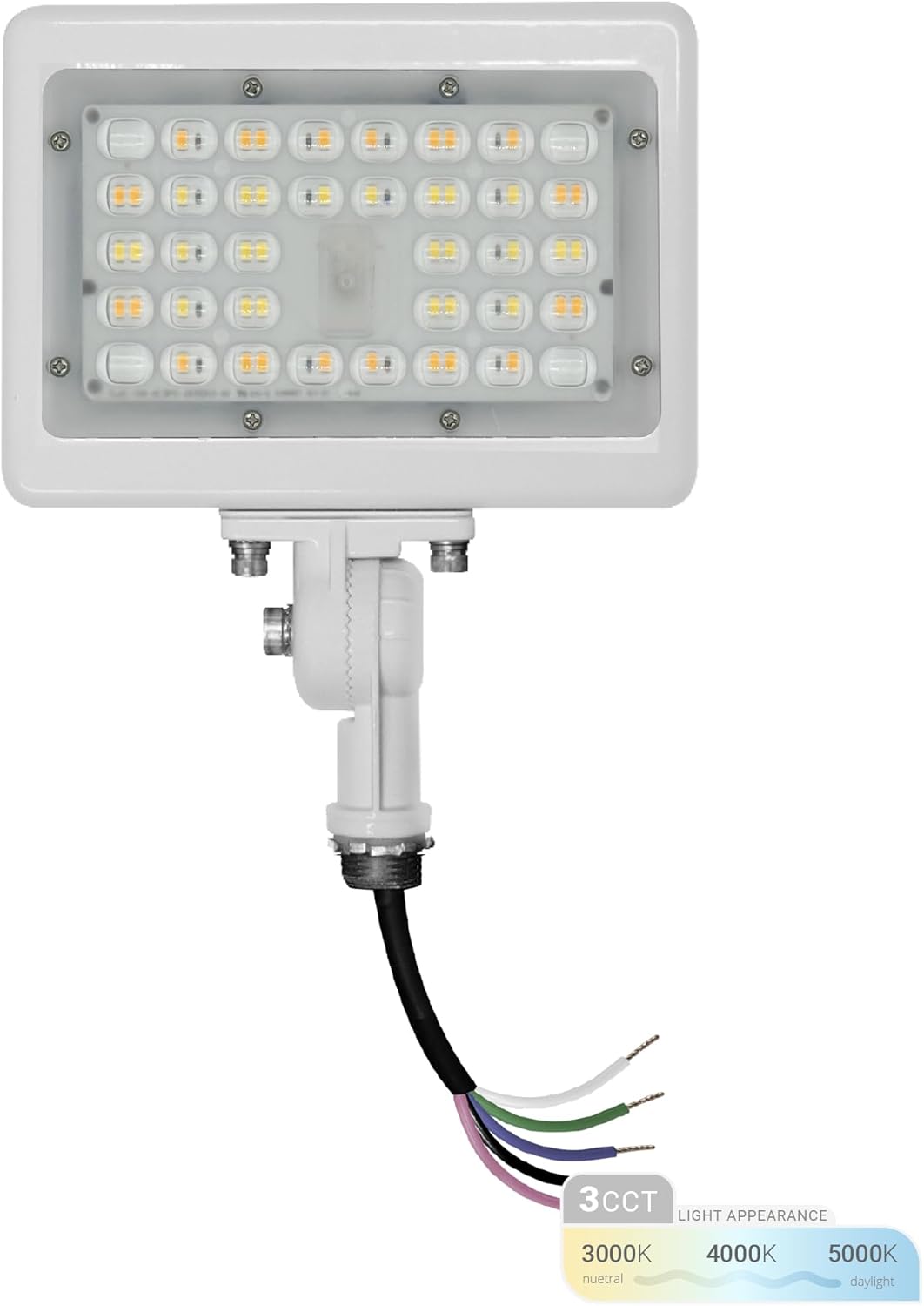 NUWATT 15W LED Flood Light with Adjustable Knuckle Mount