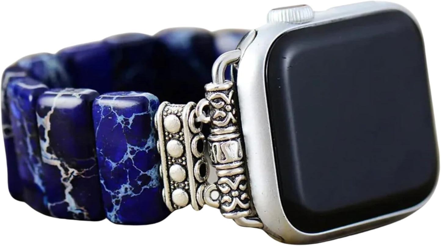 Cape Diablo Smart Watch Band for Women - Handmade Gemstone Strap