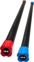 Total Body Workout Weighted Bar - Solid Steel, Padded Grip