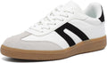 Women's Retro Gum Sole Fashion Sneakers - Lace Detail Comfort