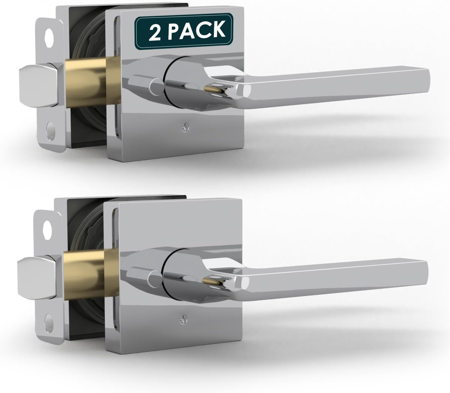 Mega Handles Prime Privacy Door Handle - Heavy Duty Chrome Set