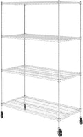 SafeRacks NSF Certified Storage Shelves 24x48x72 4-Tier - Heavy Duty