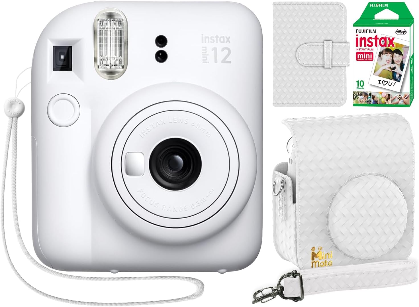 Fujifilm Instax Mini 12 Instant Camera Bundle with Case & Film