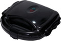Waffle, Sandwich Maker and Grill 3-in-1 Black - Compact 700W