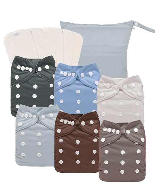 Babygoal Washable Cloth Diapers Bundle