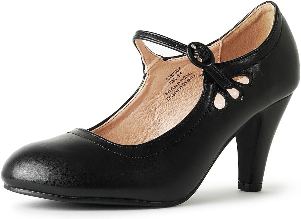 J. Adams Pixie Mary Jane Shoes for Women - Retro Style Pumps