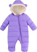 Baby Snowsuit 0-24 Months Winter One Piece - Warm Puffer Hooded