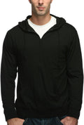 Cottonhood Lightweight Jersey Zip Hoodie for Men - Soft Everyday Layer