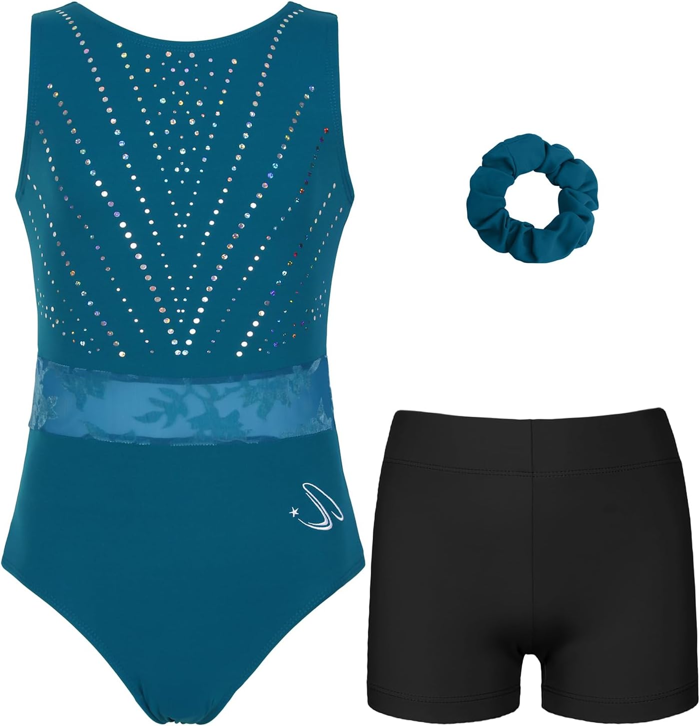 Gymnastics Leotards for Girls and Adults with Shorts Set