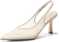 Women's Coutgo kitten heels with mesh detailing for graceful style