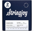 8 String Heavy Bottom Nickel Electric Guitar Strings 12-90 - 2-Pack
