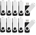 64GB Flash Drive KOOTION 10 Pack USB 2.0 - Durable Swivel Keychain Set