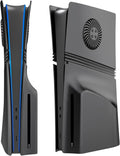 Black Faceplates for PS5 Pro Disc Edition Console - Cooling Vented Fit
