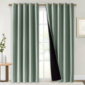Blackout Window Curtain Panels 100% Blackout Greyish Green - Thermal