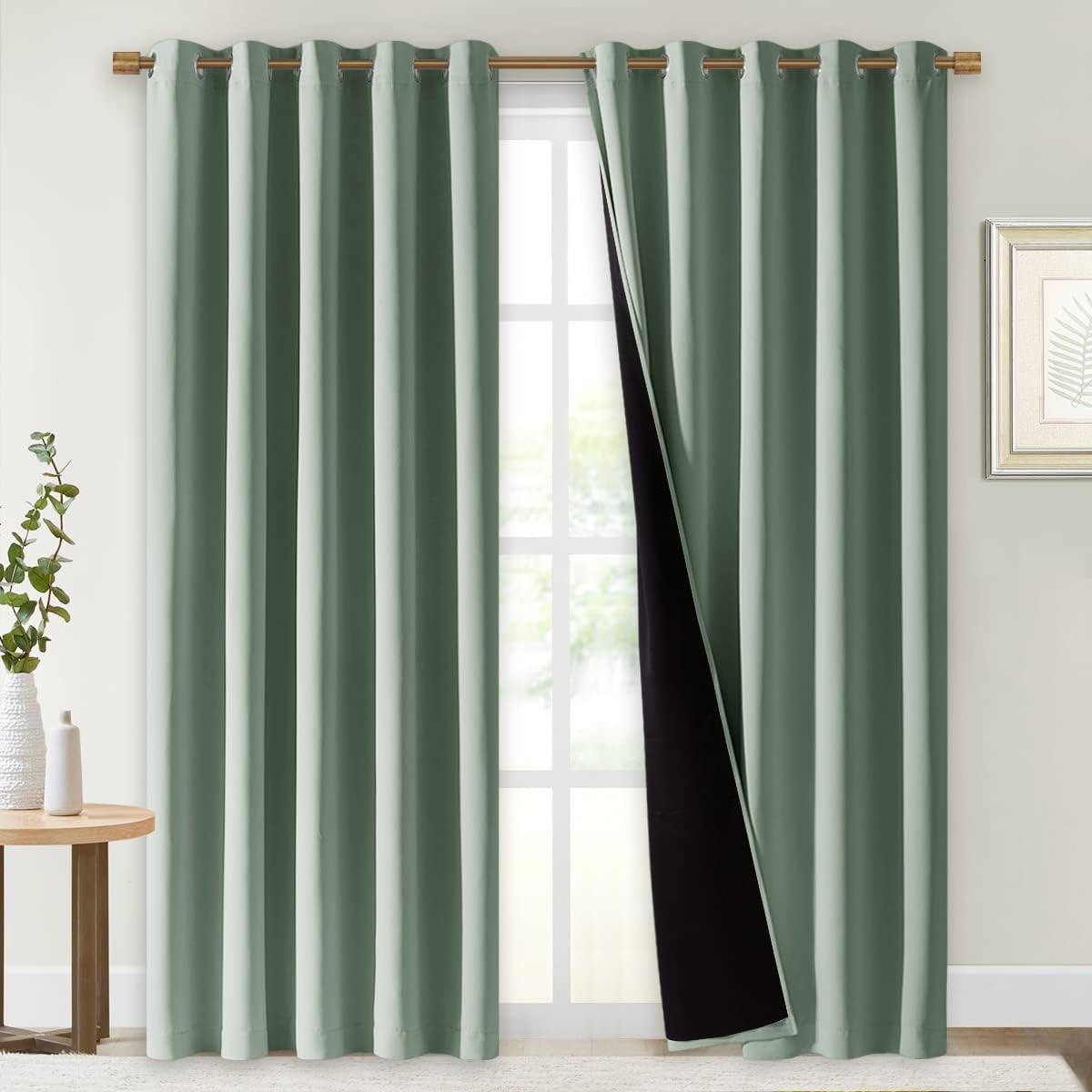 NICETOWN 100% Blackout Window Curtain Panels for Total Darkness