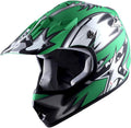 WOW Youth Kids Motocross BMX MX ATV Dirt Bike Helmet Star Matt Green
